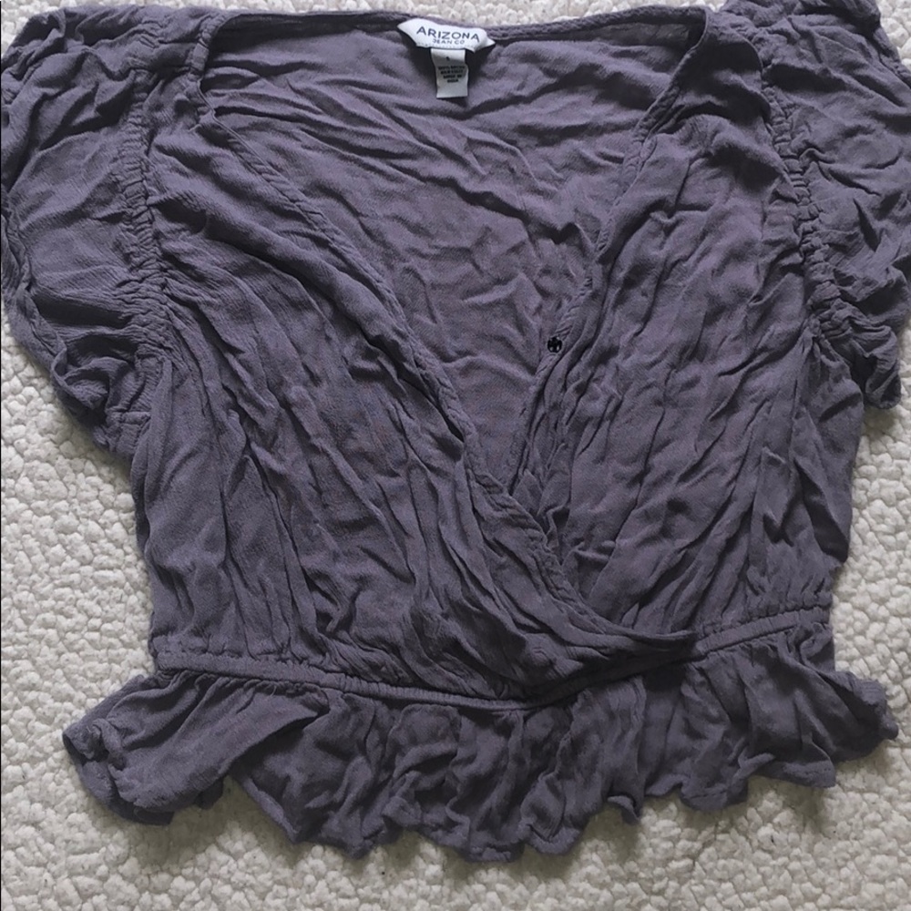 Women’s ruffled ARIZONA JEAN CO croptop size S